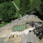 10) Zastřešení spáry - pohledová betonová skořepina