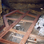 7) Podlaha zadní části - průběh opravy