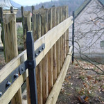 Ukázka vyměněných částí plotů