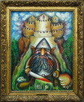 Sloupský Mikeš, olej 60x50cm